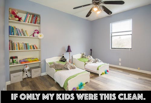 kids bedroom cleaning